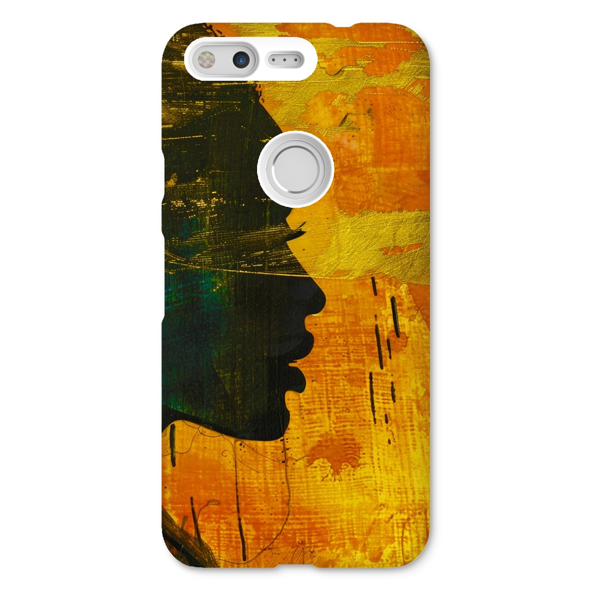 Golden Afrocentric Silhouette Snap Phone Case - D'Sare