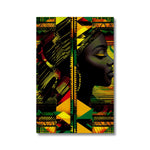 Abstract Red and Green Black Queen Fusion Eco Canvas