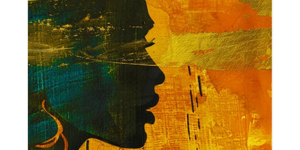 Golden Afrocentric Silhouette Temporary Tattoo by Prodigi