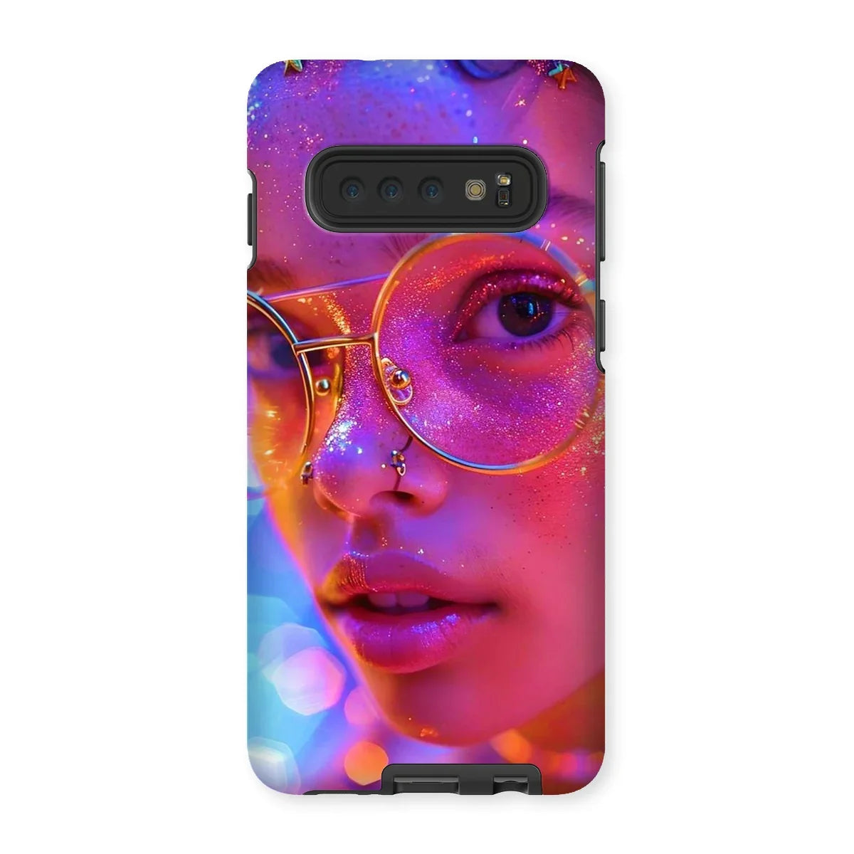 Woman Cosmic Radiance Dreamy Stardust  Tough Phone Case - D'Sare
