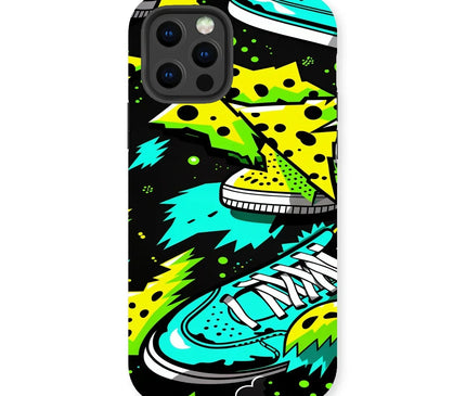 Electric Kicks Art: Urban Pop Art Sneaker Explosion, Graffiti  Tough Phone Case - D'Sare