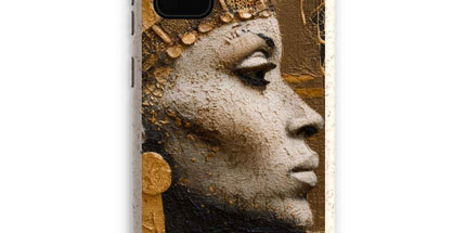 Afrocentric Golden Empress Eco Phone Case by Prodigi