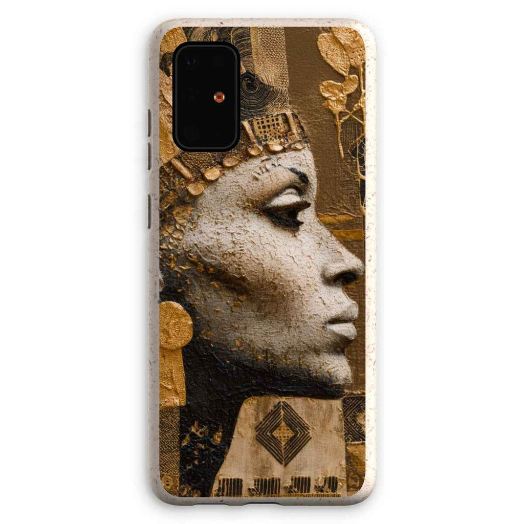Afrocentric Golden Empress Eco Phone Case Bioplastic Bamboo Fibre 5ft Drop