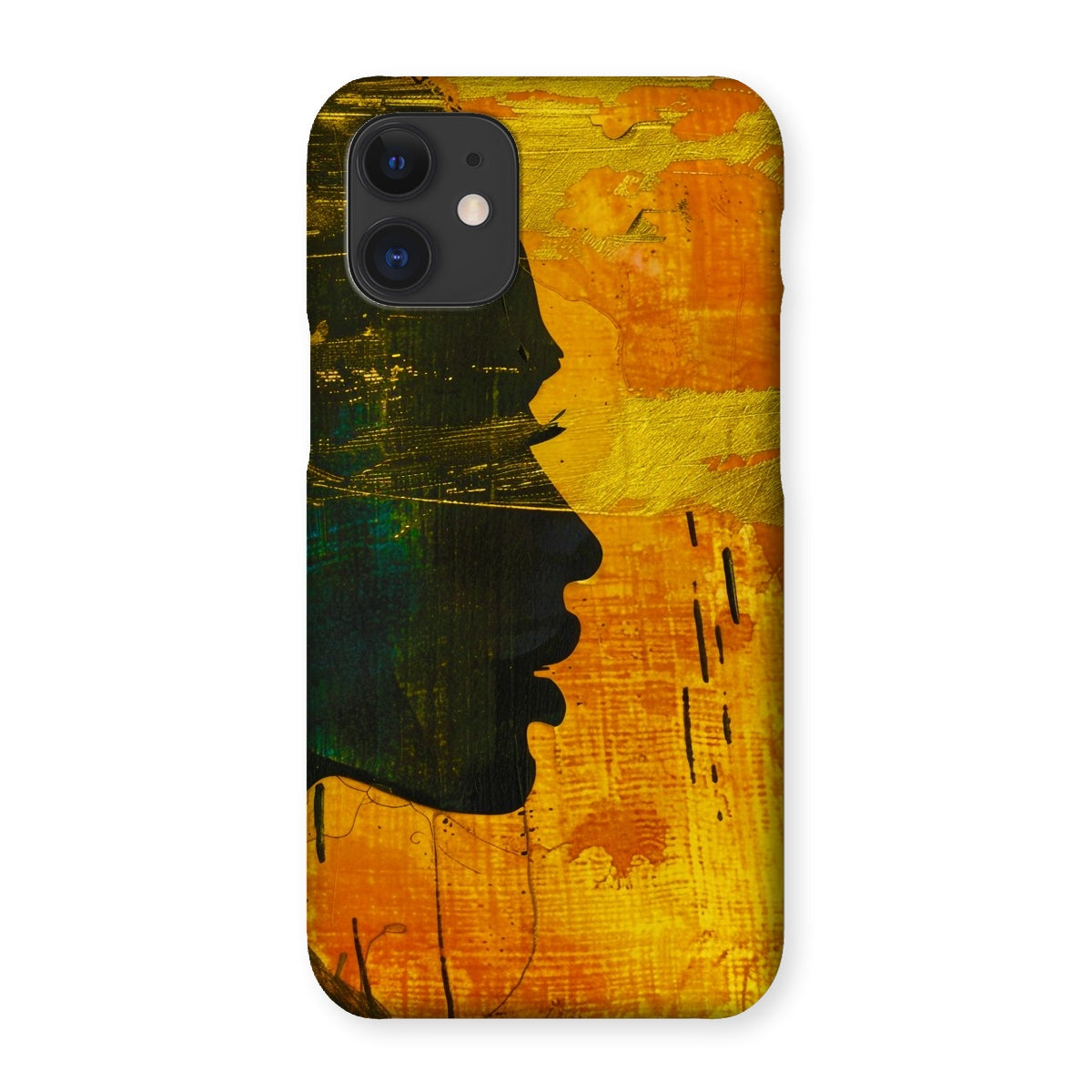 Golden Afrocentric Silhouette Snap Phone Case - D'Sare