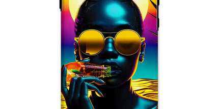 Tropical Sunset Dreams : Neon Vibes Tough Phone Case by Prodigi