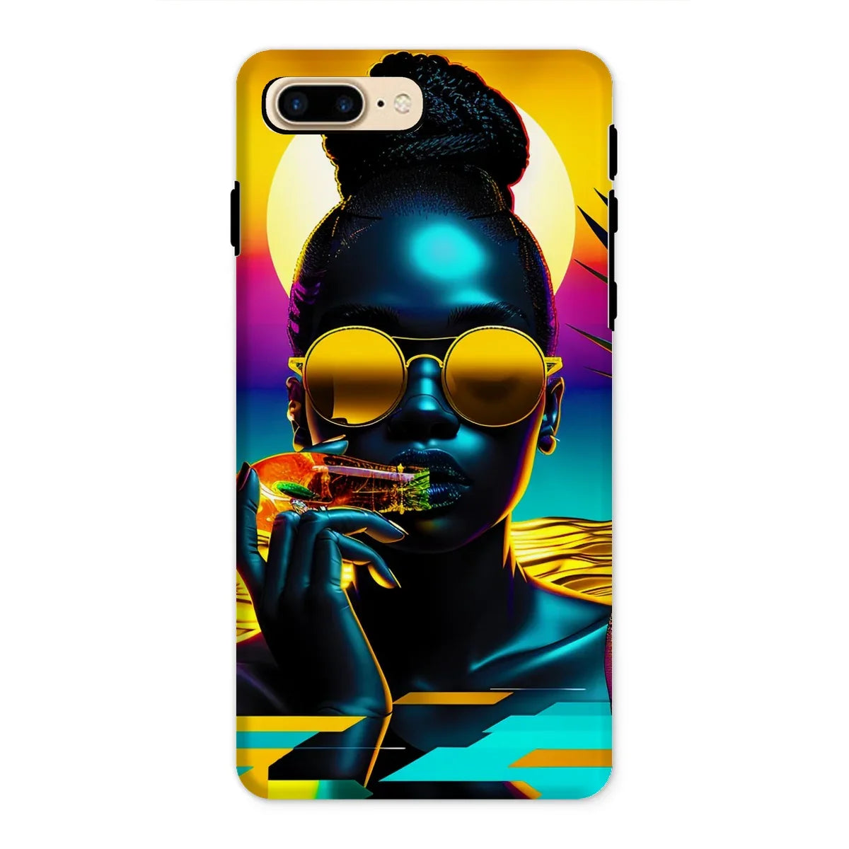 Tropical Sunset Dreams : Neon Vibes  Tough Phone Case - D'Sare