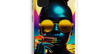 Tropical Sunset Dreams : Neon Vibes Eco Phone Case by Prodigi