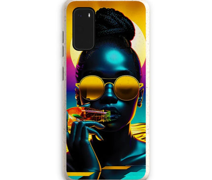 Tropical Sunset Dreams : Neon Vibes  Eco Phone Case - D'Sare