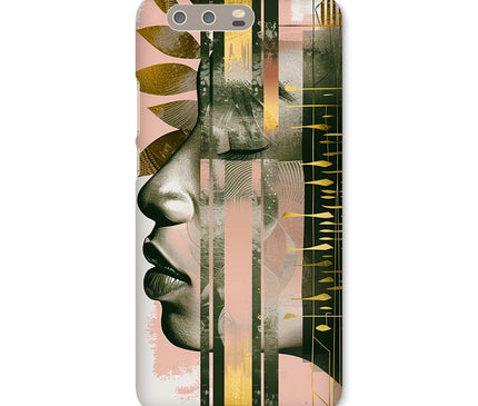 Peach and Gold Abstract Snap Phone Case
