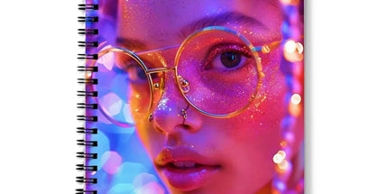 Woman Cosmic Radiance Dreamy Stardust Notebook by Prodigi
