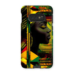 Abstract Red and Green Black Queen Fusion Tough Phone Case