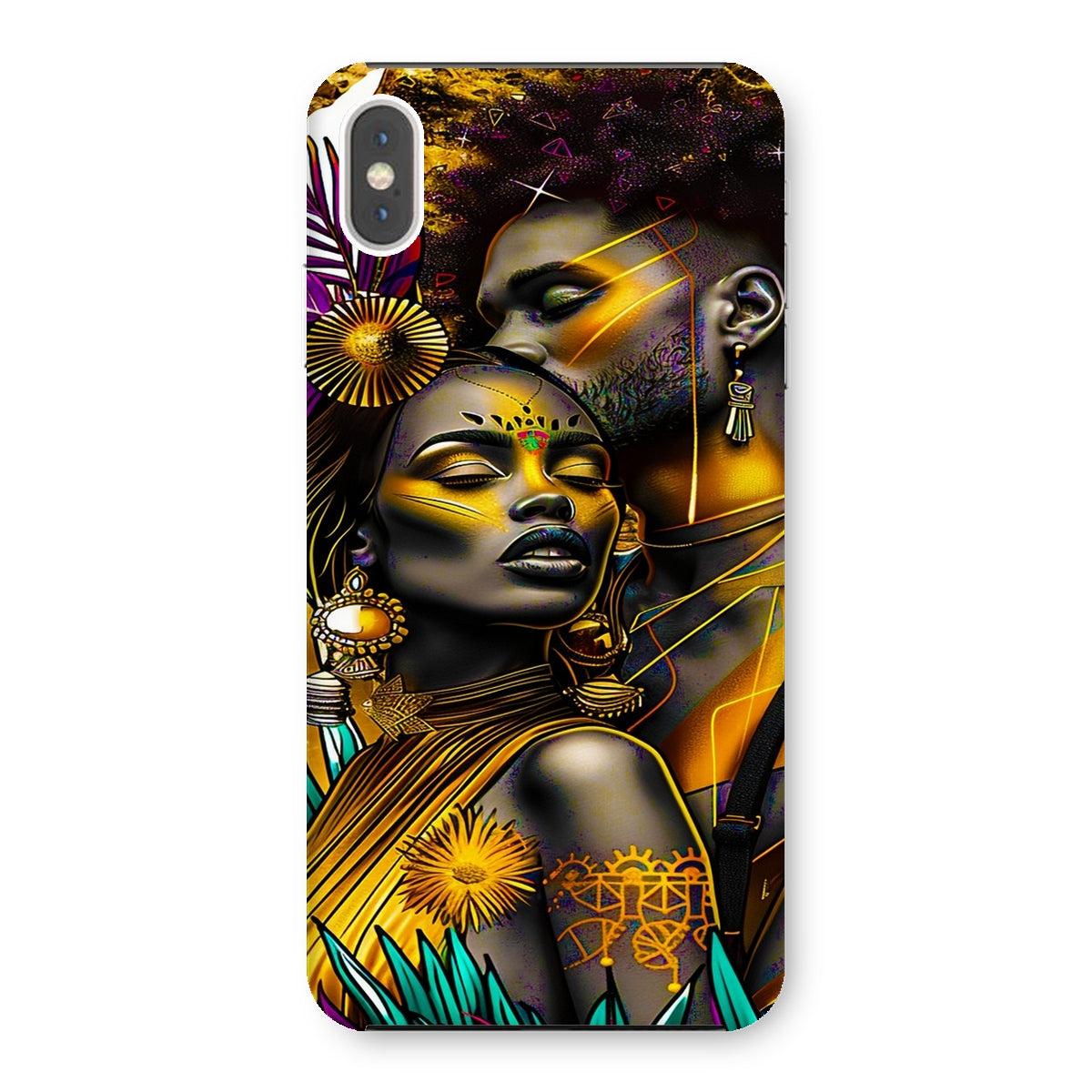 Golden Embrace Majestic Love Waterfall Snap Phone Case - D'Sare