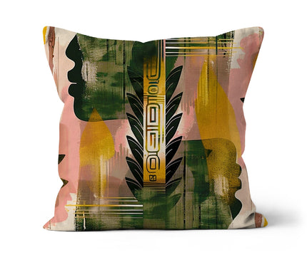 Echos of Duality Golden Pink Reflection Cushion