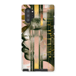 Echoes of Life: Afrocentric Meditation Peach and Gold Abstract Art Eclectic  Tough Phone Case