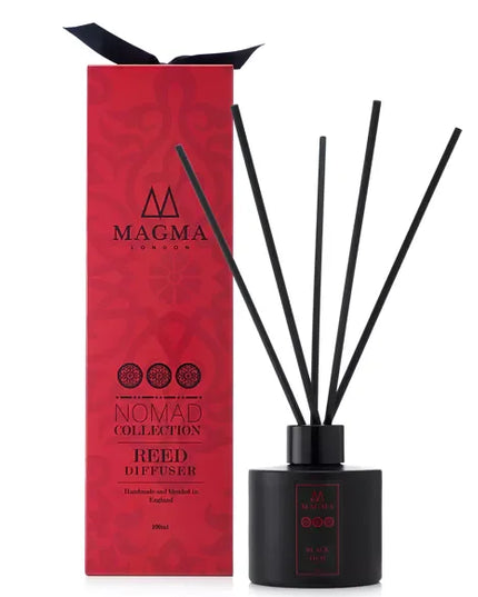 MAGMA Black Oud Reed Diffuser 100ml - Nomad Collection in Arabic Red by D'Sare