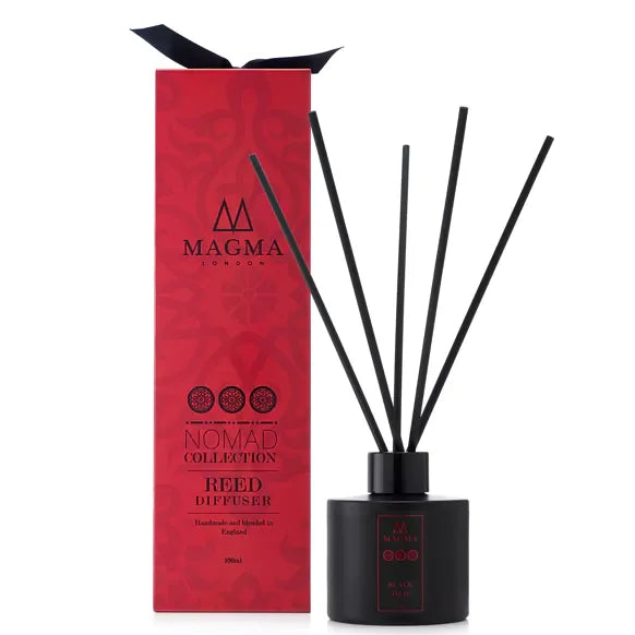 MAGMA Black Oud Reed Diffuser 100ml - Nomad Collection in Arabic Red by D'Sare