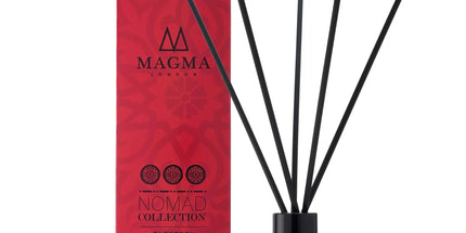 MAGMA LONDON Amber and Musk Mirage Reed Diffuser 100ml - Sensual Scent Symphony in Nomad-Inspired Packaging by D'Sare