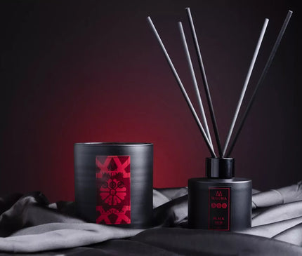 MAGMA Black Oud Reed Diffuser 100ml - Nomad Collection in Arabic Red - D'Sare