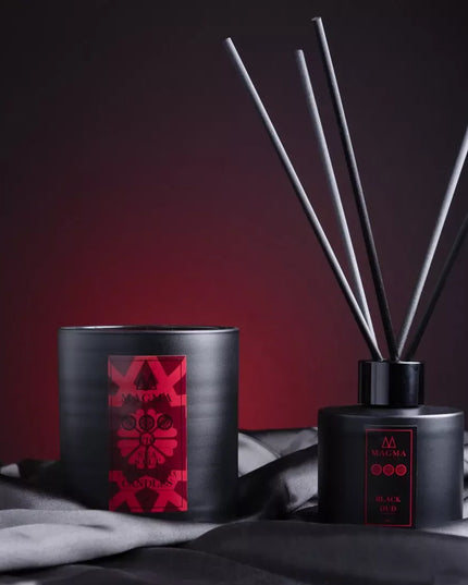 MAGMA Black Oud Reed Diffuser 100ml - Nomad Collection in Arabic Red by D'Sare