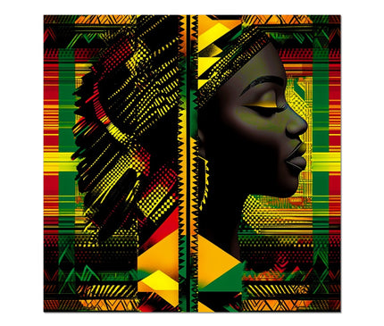 Abstract Red and Green Black Queen Fusion Hahnemühle Photo Rag Print