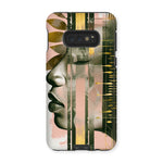 Echoes of Life: Afrocentric Meditation Peach and Gold Abstract Art Eclectic  Tough Phone Case