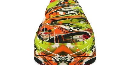 Neon Splatter Symphony: Urban Graffiti Art Collection Bean Bag by Contrado
