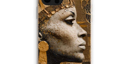 Afrocentric Golden Empress Eco Phone Case by Prodigi