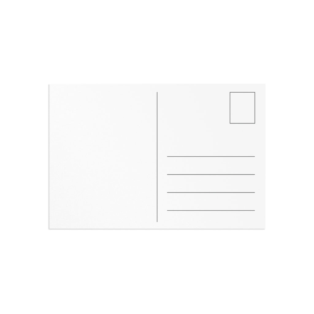 Golden Harmony Silhouette Postcards — Fine Art Classic Postcard Set by Printify