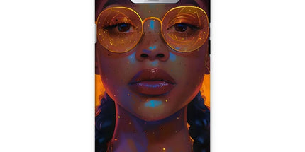 Solar Flare Radiant Soul Beautiful Black Girl Tough Phone Case by Prodigi
