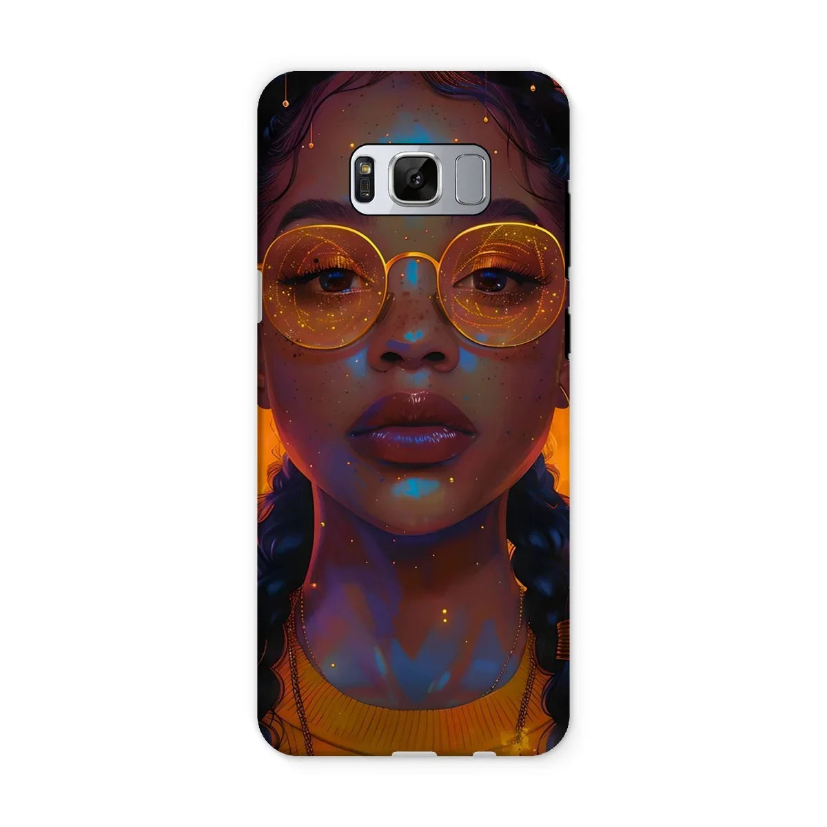 Solar Flare Radiant Soul  Beautiful Black Girl  Tough Phone Case - D'Sare
