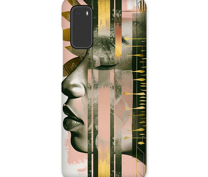 Peach and Gold Abstract Snap Phone Case