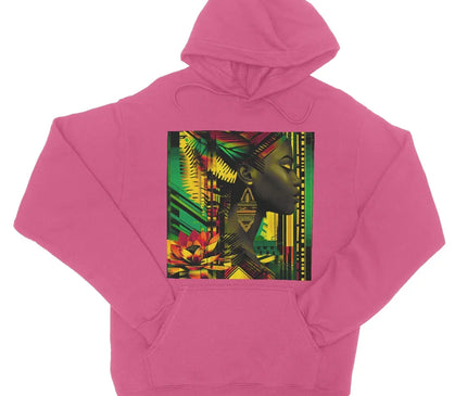 African Print Empress  College Hoodie - D'Sare