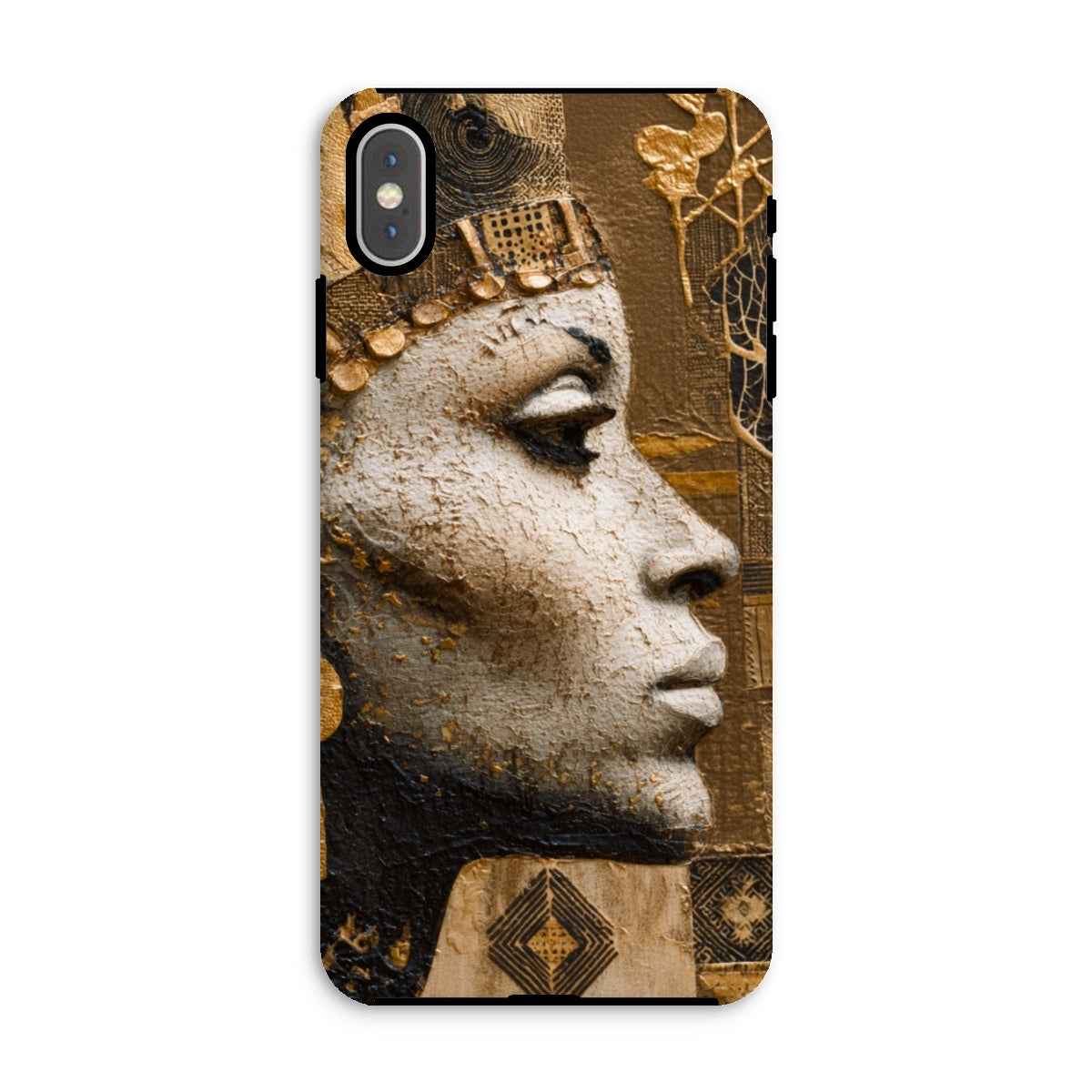 Afrocentric Golden Empress Dual Layer Tough Phone Case