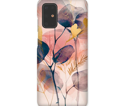 Peachy Blue Golden Flora Escape  Snap Phone Case - D'Sare