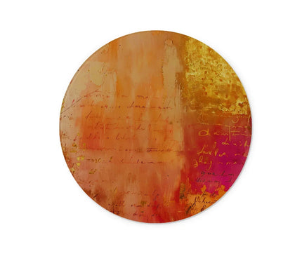 Warm Amber Seranade Glass Chopping Board Eclectic Art - D'Sare