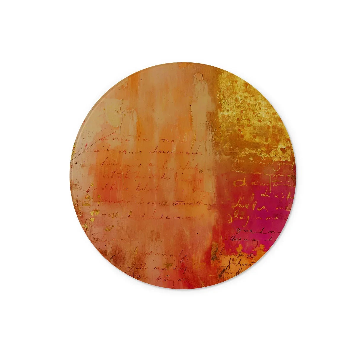 Warm Amber Seranade Glass Chopping Board Eclectic Art by Prodigi