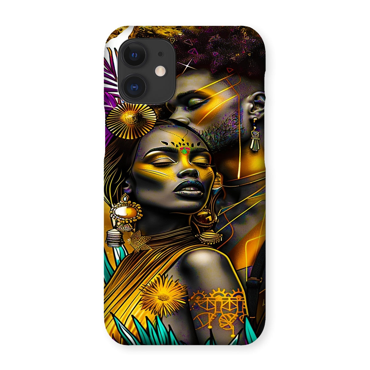 Golden Embrace Majestic Love Waterfall Snap Phone Case - D'Sare