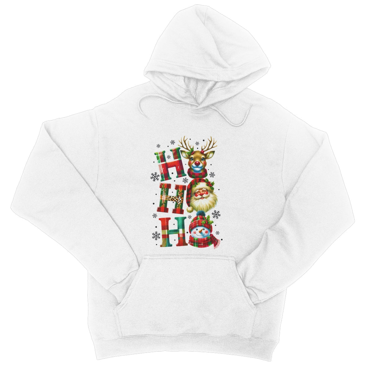 HO HO HO Christmas  College Hoodie