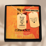 Affirming Her Voice - "My Voice is a Gift" Affirmation Army Tag Necklace