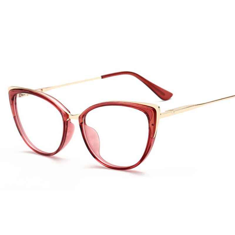 Anti-blue Light Cat Eye Spectacle Women Lens Glasses by eprolo