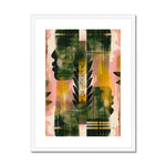 Echos of Duality Golden Pink Reflection Framed & Mounted Print