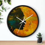 Golden Afrocentric Silhouette Wall Clock - D'Sare