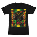 African Print Red Green Yellow Twin Energy  Softstyle T-Shirt - D'Sare