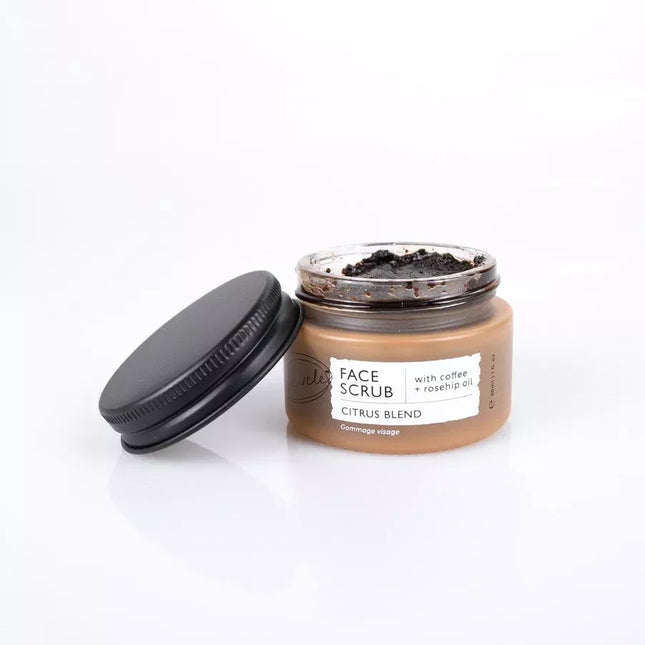 Zero Waste Face Scrub [Citrus blend] with Coffee + Rosehip Oil - Travel Size by D'Sare
