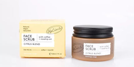 Zero Waste Face Scrub [Citrus blend] with Coffee + Rosehip Oil - Travel Size by D'Sare