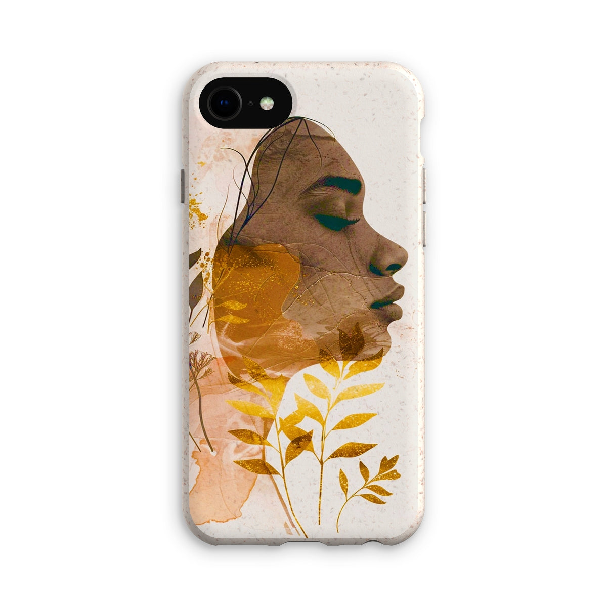 Golden Harmony Silhouette 06 Eco Phone Case - D'Sare