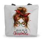 Just A Girl That Loves Christmas  Canvas Tote Bag