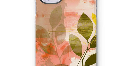 Peach Golden Leafy Escape Phone Case by Prodigi