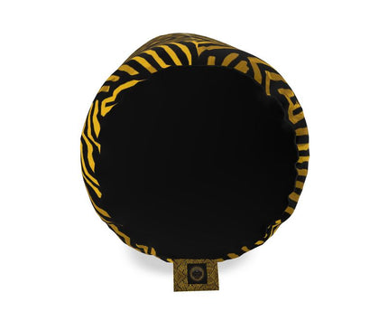 Obsidian Gold and Black Geometric Luxe Big Bolster Cushion