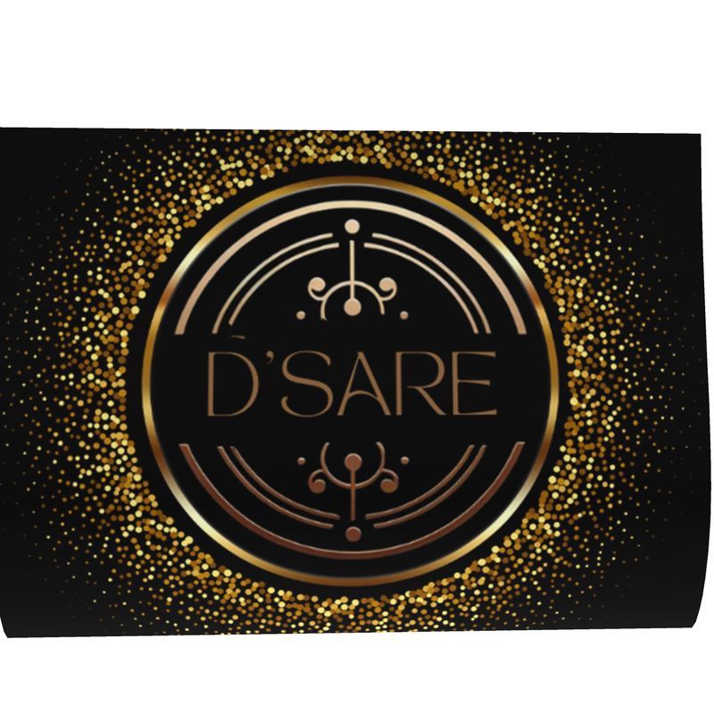 Obsidian Gold and Black Geometric Luxe Bean Bags Cover Only